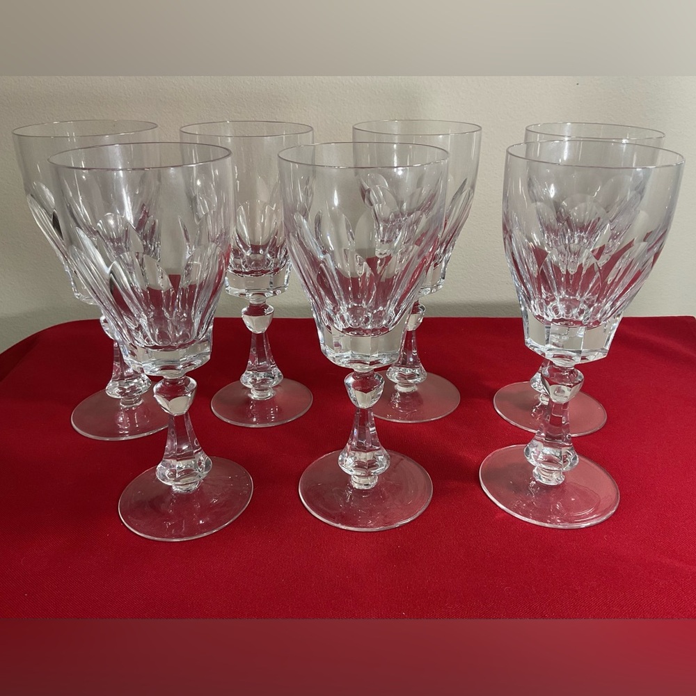Nachtmann Burgund Fine Bavarian Crystal BLEIKRISTALL Diamantschliff 7” Water Gob